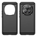 Honor Magic6 Pro Børstet TPU Cover - Karbonfiber - Sort