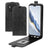 Honor Magic6 Pro Vertikal Flip Taske med Kortholder - Sort
