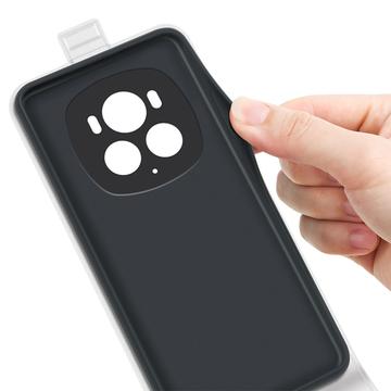 Honor Magic6 Pro Vertikal Flip Taske med Kortholder - Hvid