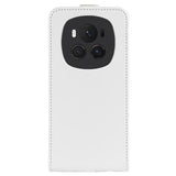 Honor Magic6 Pro Vertikal Flip Taske med Kortholder - Hvid
