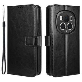 Honor Magic6 Pro Pung Taske med Magnetisk Lukning - Sort