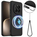 Honor Magic7 Liquid Silikone Cover - MagSafe Kompatibel - Sort