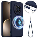 Honor Magic7 Liquid Silikone Cover - MagSafe Kompatibel - Mørkeblå