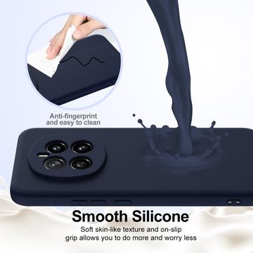 Honor Magic7 Liquid Silikone Cover - MagSafe Kompatibel - Mørkeblå