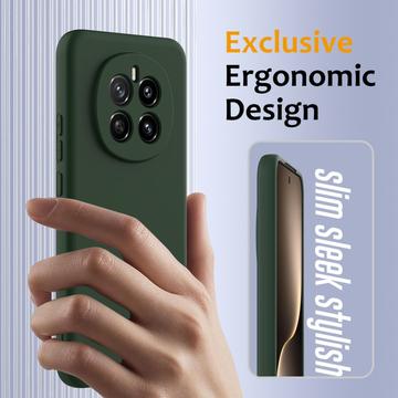 Honor Magic7 Liquid Silikone Cover - MagSafe Kompatibel - Mørkegrøn