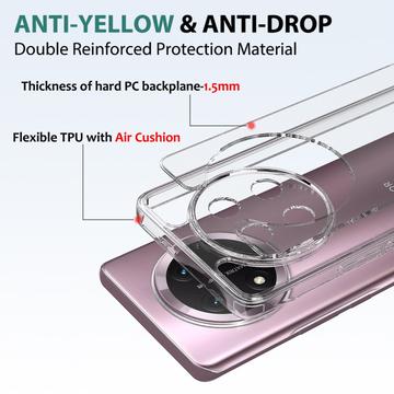 Honor Magic7 Lite Ridsefast Hybrid Cover - Gennemsigtig