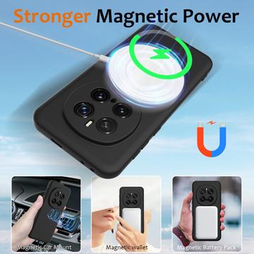 Honor Magic7 Pro Liquid Silikone Cover - MagSafe Kompatibel - Sort