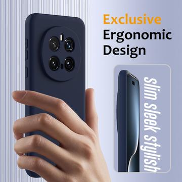 Honor Magic7 Pro Liquid Silikone Cover - MagSafe Kompatibel - Mørkeblå
