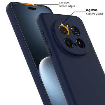 Honor Magic7 Pro Liquid Silikone Cover - MagSafe Kompatibel - Mørkeblå