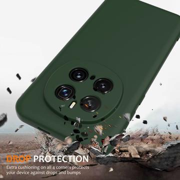 Honor Magic7 Pro Liquid Silikone Cover - MagSafe Kompatibel - Mørkegrøn
