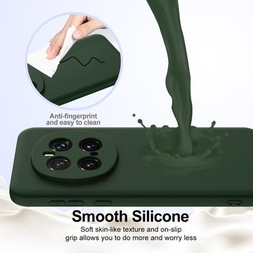 Honor Magic7 Pro Liquid Silikone Cover - MagSafe Kompatibel - Mørkegrøn