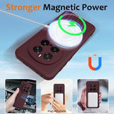 Honor Magic7 Pro Liquid Silikone Cover - MagSafe Kompatibel - Vinrød