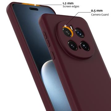 Honor Magic7 Pro Liquid Silikone Cover - MagSafe Kompatibel - Vinrød