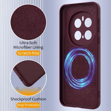 Honor Magic7 Pro Liquid Silikone Cover - MagSafe Kompatibel - Vinrød