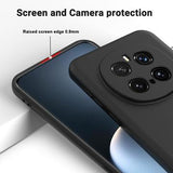 Honor Magic7 Pro Flydende silikone cover med håndrem - sort