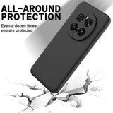 Honor Magic7 Pro Flydende silikone cover med håndrem - sort