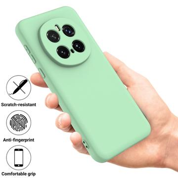 Honor Magic7 Pro Flydende silikone cover med håndrem - grøn