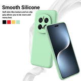 Honor Magic7 Pro Flydende silikone cover med håndrem - grøn