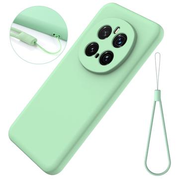 Honor Magic7 Pro Flydende silikone cover med håndrem - grøn
