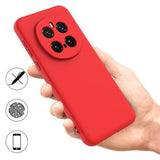 Honor Magic7 Pro Flydende silikone cover med håndrem - rød
