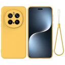 Honor Magic7 Pro Flydende silikone cover med håndrem - gul