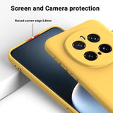 Honor Magic7 Pro Flydende silikone cover med håndrem - gul