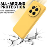 Honor Magic7 Pro Flydende silikone cover med håndrem - gul