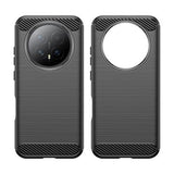 Honor Magic8 Børstet TPU Cover - Karbonfiber - Sort
