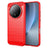 Honor Magic8 Børstet TPU Cover - Karbonfiber - rød