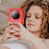 Honor Magic8 Børstet TPU Cover - Karbonfiber - rød