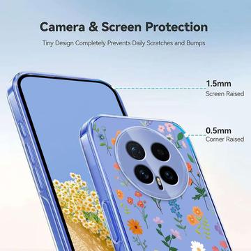 Honor Magic8 TPU-cover med blomstermønster - tusindfryd