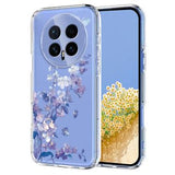Honor Magic8 TPU-cover med blomstermønster - Lilla