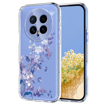 Honor Magic8 TPU-cover med blomstermønster - Lilla