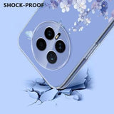 Honor Magic8 TPU-cover med blomstermønster - Lilla