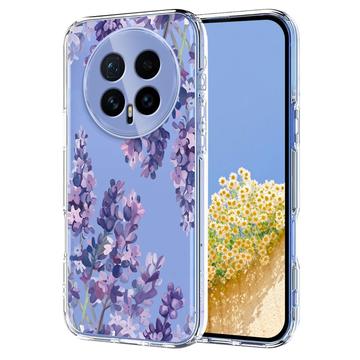 Honor Magic8 TPU-cover med blomstermønster - Blåregn