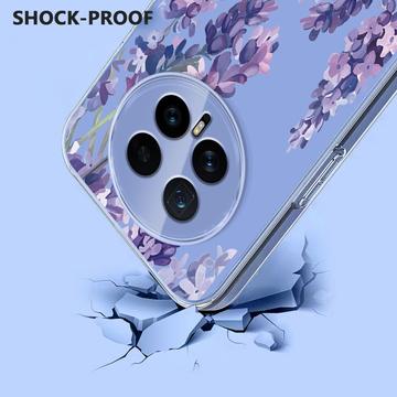 Honor Magic8 TPU-cover med blomstermønster - Blåregn
