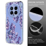 Honor Magic8 TPU-cover med blomstermønster - Blåregn