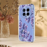 Honor Magic8 TPU-cover med blomstermønster - Blåregn