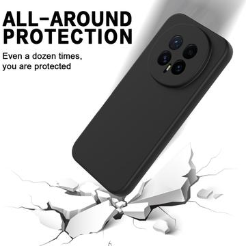 Honor Magic8 Flydende silikone cover med håndrem - sort