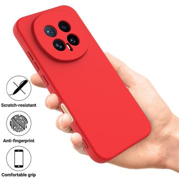 Honor Magic8 Flydende silikone cover med håndrem - rød
