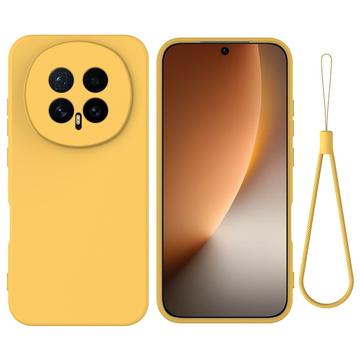 Honor Magic8 Flydende silikone cover med håndrem - gul
