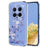 Honor Magic8 Pro TPU-cover med blomstermønster - Lilla