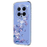 Honor Magic8 Pro TPU-cover med blomstermønster - Lilla