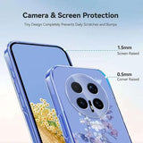 Honor Magic8 Pro TPU-cover med blomstermønster - Lilla