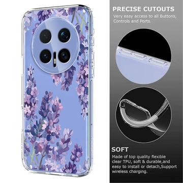 Honor Magic8 Pro TPU-cover med blomstermønster - Blåregn