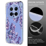 Honor Magic8 Pro TPU-cover med blomstermønster - Blåregn