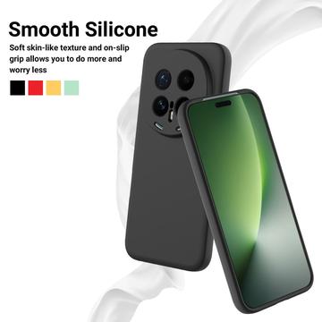 Honor Magic8 Pro Flydende silikone cover med håndrem - sort