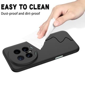 Honor Magic8 Pro Flydende silikone cover med håndrem - sort