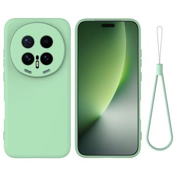 Honor Magic8 Pro Flydende silikone cover med håndrem - grøn