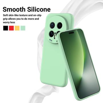 Honor Magic8 Pro Flydende silikone cover med håndrem - grøn